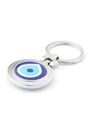 Nazar Temalı  Çelik Anahtarlık ''NewLifePromosyon'' MDL39