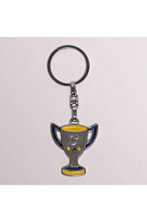 Kupa Figürlü Gümüş Rengi Anahtarlık