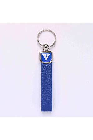 Deri Saplı Harf Anahtarlık Hafli