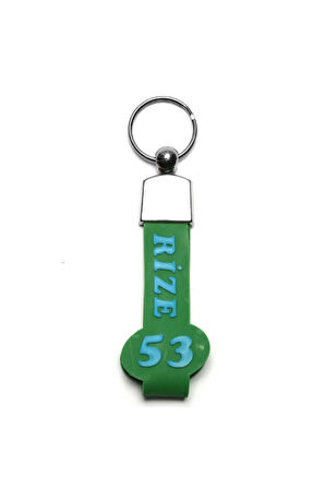 Slikon Saplı Şehir Plaka Anahtarlık