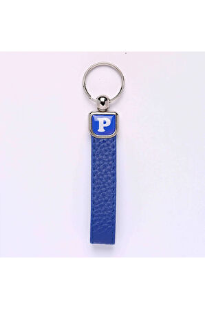 Deri Saplı Harf Anahtarlık Hafli