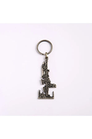 Istanbul Yazılı Temalı Eskitme Anahtarlık