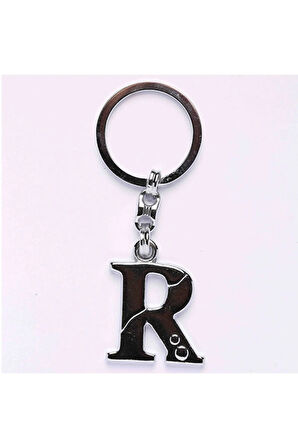 Metalik Krom Harf Anahtarlık