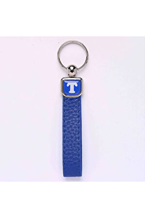 Deri Saplı Harf Anahtarlık Hafli