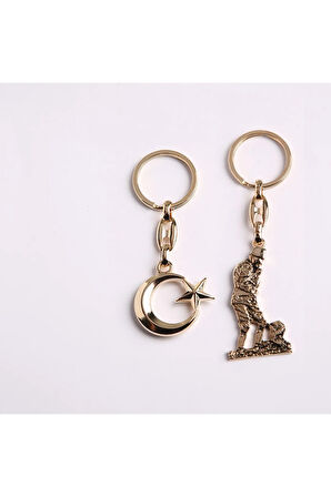 Ayyıldız Anahtarlık Atatürk Anahtarlık-sarı