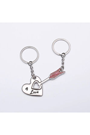 Sevgili Temalı Metal Anahtarlık