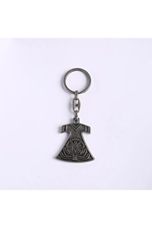 Elbise Desenli Eskitme Tasarım Anahtarlık