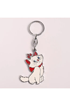 Kedi Tasarımlı Metal Anahtarlık