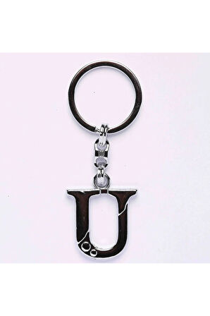 Metalik Krom Ve Harf Anahtarlık