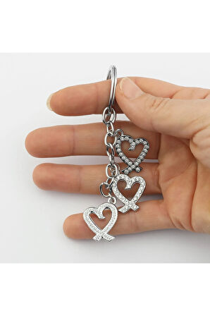 Kalpli Taşlı Anahtarlık