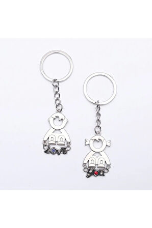 Sevgili Temalı Metal Anahtarlık