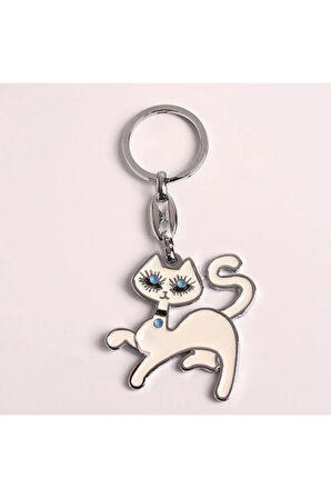 Yenihayat Kedi Tasarımlı Metal Anahtarlık