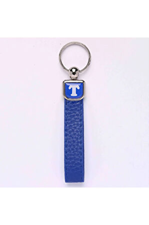 Deri Saplı Harf Anahtarlık Hafli