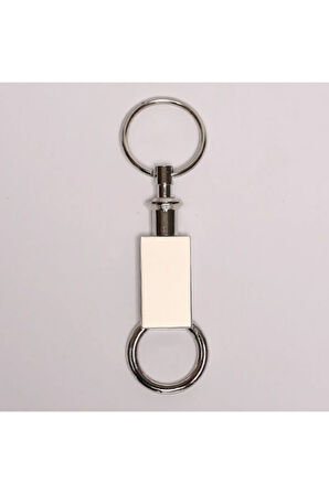 Çelik Gümüş Rengi Anahtarlık
