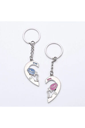 Sevgili Temalı Metal Anahtarlık