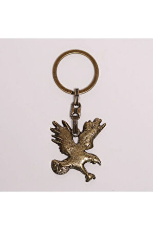 Yeni Hayat Bronz Şahin Figürlü Krom Anahtarlık