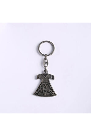 Yenihayat Elbise Desenli Eskitme Tasarım Anahtarlık