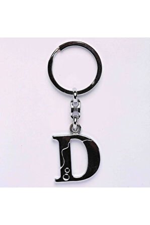 Metalik Krom Ve Harf Anahtarlık