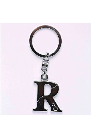 Metalik Krom Ve Harf Anahtarlık