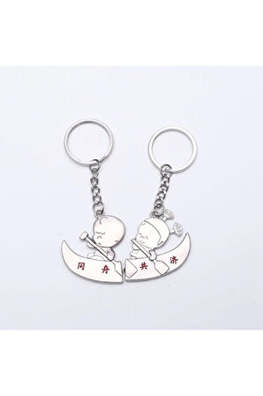 Sevgili Temalı Metal Anahtarlık