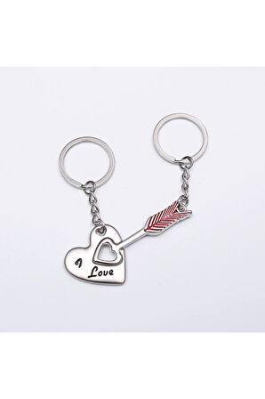 Sevgili Temalı Metal Anahtarlık