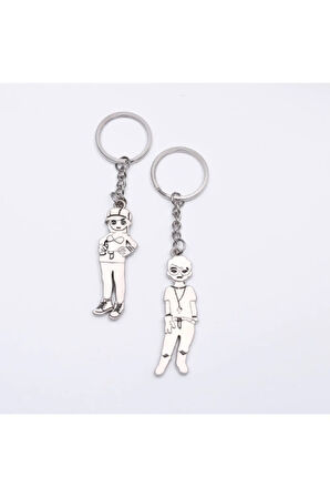 Sevgili Temalı Metal Anahtarlık