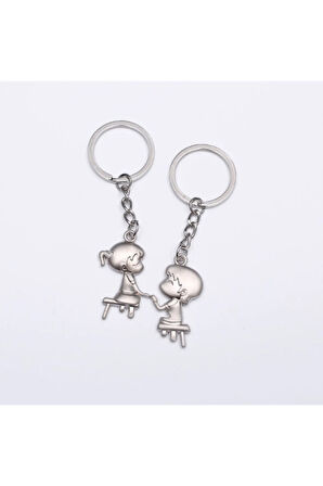 Sevgili Temalı Metal Anahtarlık