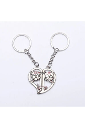 Sevgili Temalı Metal Anahtarlık