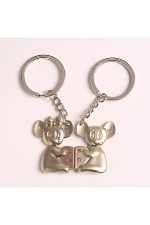 Mause-fare Figürlü Tasarım Metal Anahtarlık