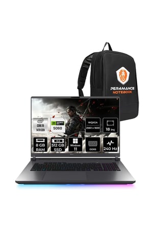 Rog Strix G18 i9 14900HX 8GB 512GB SSD RTX5060/8GB 240Hz 16" QHD+ W11P Gaming Laptop G815JMR