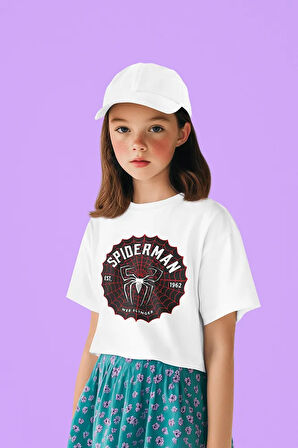 Spider-Man Baskılı Unisex Örümcek Adam Film Çocuk Tişört (1-12 YAŞ)