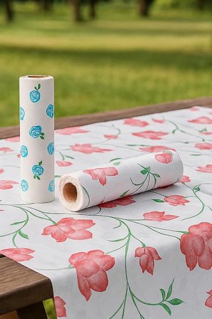20 Adet Kullan At Masa Örtüsü Sıvı Geçirmez(2 Rulo) Tek kullanımlık 100x120 cm Sofra Kağıdı