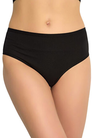 Kadın Külot Battal Boy - Yüksek Bel ve Büyük Beden 3'lü Özel Paket (Siyah, Beyaz, Ten, Gri Renk)