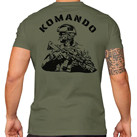 Alfa Komando Asker Baskılı Tişört