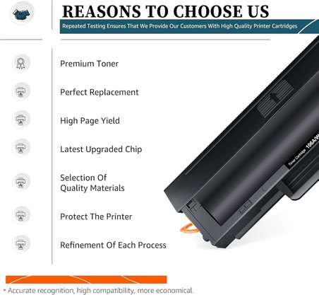 106A HP 106A W1106A Toner Kartuşu HP Lazer 107w 107a 107r HP Lazer MFP 135wg 135a 135r 135w 137fnw için Uyumlu (1 Siyah, Çipli)