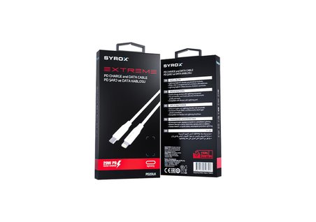 PD20LK 3.0A 20W 1mt Type-C - Lightning Şarj &amp; Data Kablosu - Beyaz