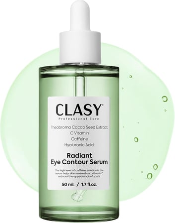 Radiant Göz Çevresi Serumu – Kafein Göz Serumu – Hyaluronik Asit ve C Vitamini ile Göz Altı Morlukları, Şişlik ve İnce Çizgilere Karşı Etkili – Tüm Cilt Tipleri İçin, 50 ml