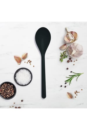  GreenPan Silikon Derin Kaşık Siyah | Platinum Silicone | BPA İçermez | 200°C Isıya Dayanıklı |