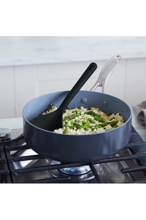  GreenPan Silikon Derin Kaşık Siyah | Platinum Silicone | BPA İçermez | 200°C Isıya Dayanıklı |