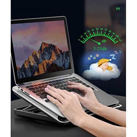 Polham Ayarlanabilir Laptop Soğutucu Notebook Stand Soğutuculu Stand Laptop Stand Laptop Soğutucu