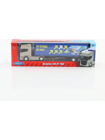 Welly   1:64 Ölçek Scania V8 R730 Dorseli Tır 25 Cm