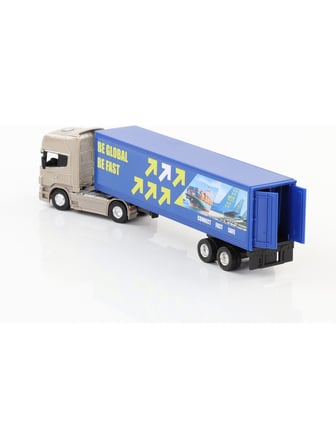 Welly   1:64 Ölçek Scania V8 R730 Dorseli Tır 25 Cm