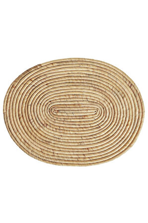 KALİTELİ 2 Adet Oval Amerikan Servis 45x35 Cm İkea 2'li Set Tabak Altlığı Supla Altlık Su Sümbülü