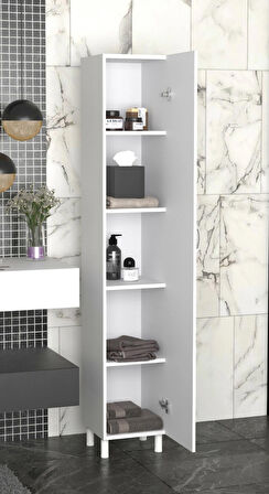 Mimoza 5 Raflı Çok Amaçlı Banyo Dolabı