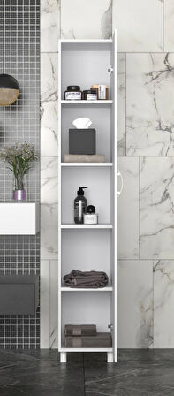 Mimoza 5 Raflı Çok Amaçlı Banyo Dolabı