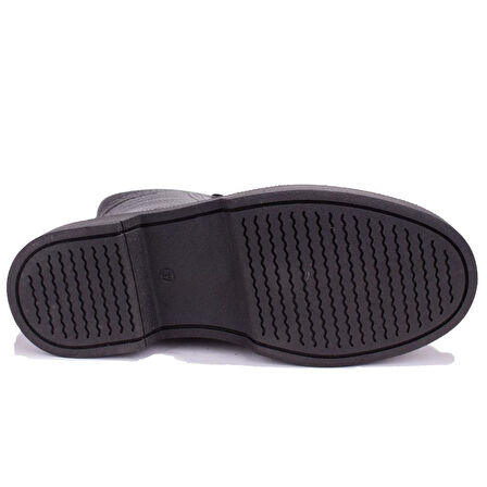 Hammer Jack 8309951 Clee Siyah Ortopedik Günlük Düz Topuk Deri Kadın Bot