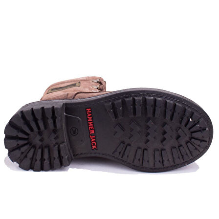 Hammer Jack 10218354 Kahve Ortopedik Günlük Düz Topuk Kadın Deri Bot