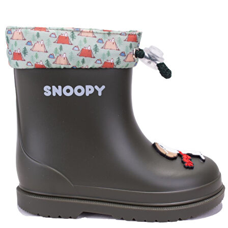 İgor W10277 Bimbi Snoopy Haki Ortopedik Erkek Çocuk Yağmur Çizme