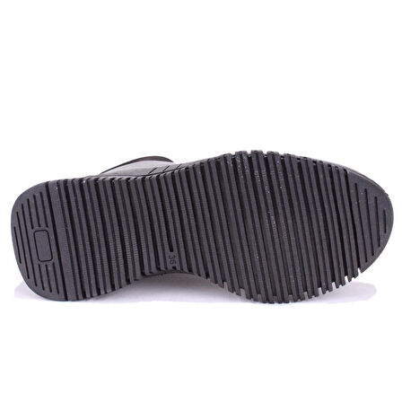 Dagoster DZA07-122042651 Siyah Günlük Düz Taban Deri Kadın Bot