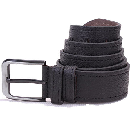 Dagoster DMK26-451 Siyah 4.5 cm Suni Deri Erkek Kemer